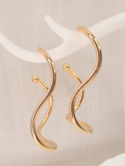 BRINCO ARGOLA P - BANHADO À OURO 18K