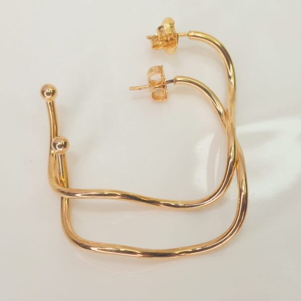 BRINCO ARGOLA P - BANHADO À OURO 18K - Imagem 2