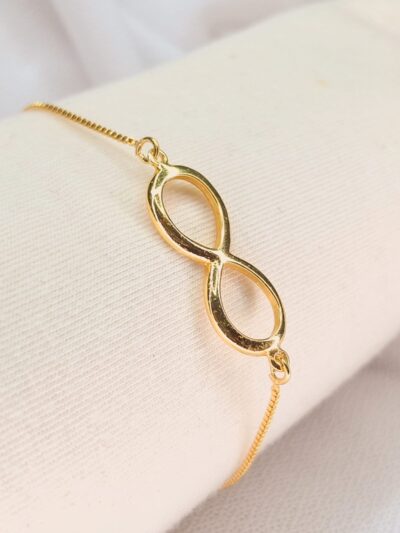 PULSEIRA INFINITO - BANHADO A OURO 18K