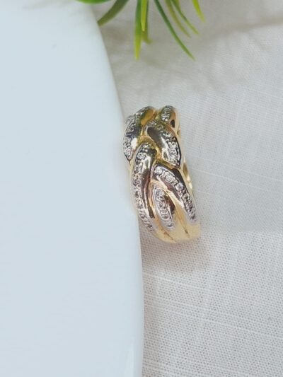 ANEL GOLD TIES  - BANHADO À OURO 18 K